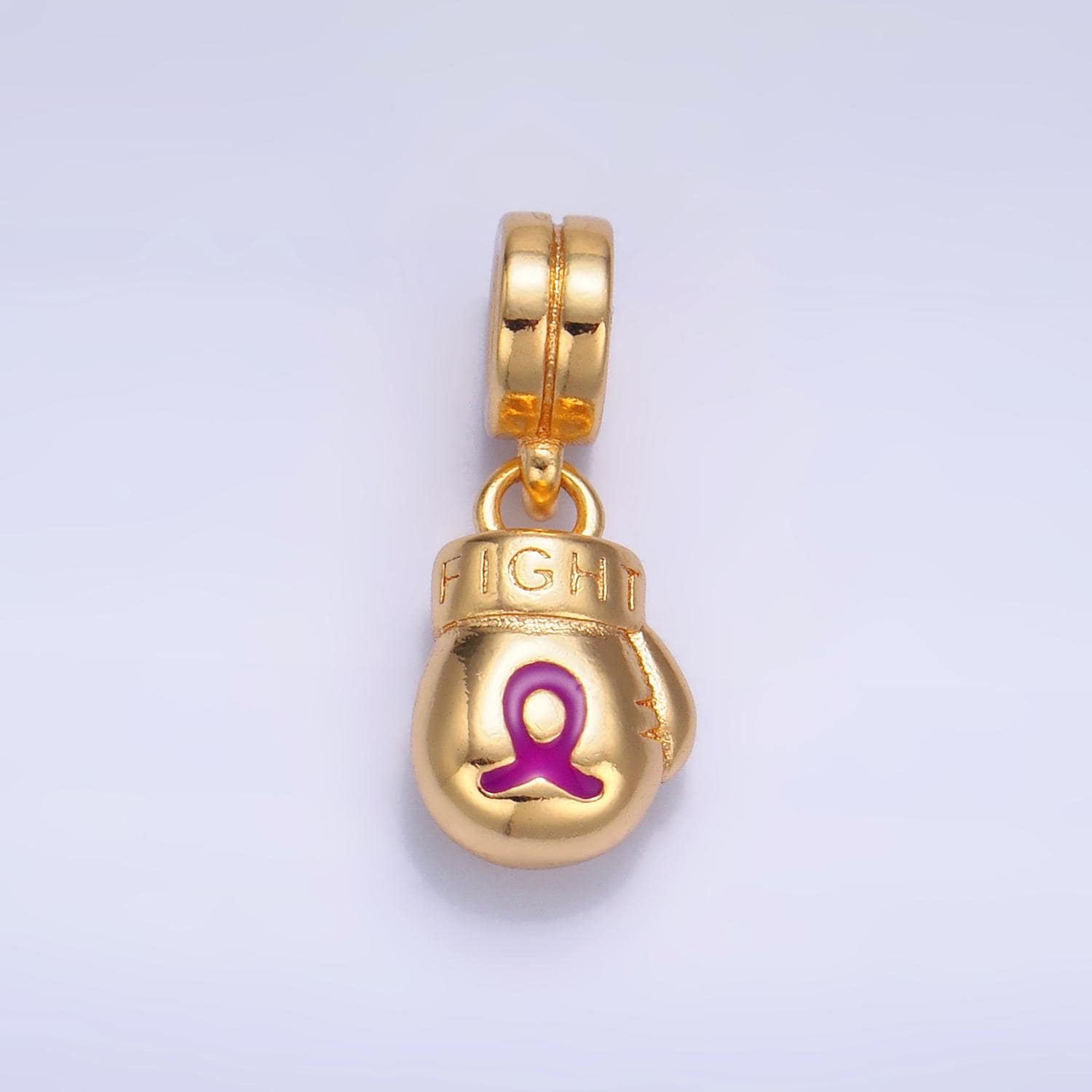 Small Gold Cancer Awareness Survivor Hope Ribbon Pendant Boxing Glove ...