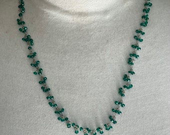 Green Onyx Double Drop Necklace