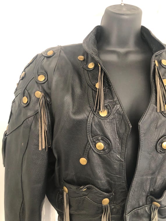 80's Red Wool Cropped Jacket with Leather Trim by Jonathan Stevens main image 0