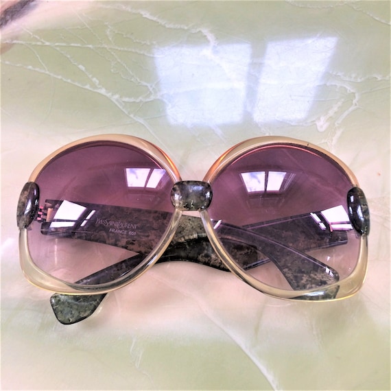 1970s YSL Oversized Sunglasses 651