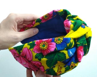 Ukrainian headband Woman Twisted Head band Textured hairband Knotted hairband  Traditional Ethnic folk Gift from Ukraine for her
