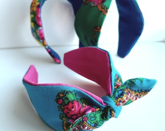Regalo de Ucrania Diadema para mujer, accesorios para el cabello, flores, estilo folclórico, tocado tradicional, regalo para su hermana o mejor amiga.