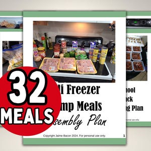 Freezer Meals Bundle PDF; 7 Freezer Meal Plans With Grocery Lists and Prep Plan; Easy Freezer Meals for Busy Moms; Freezer Meal Guide