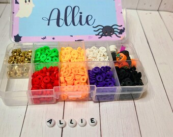 DIY Halloween Bracelet Making Kit; Halloween Beads; Customizable Bracelet Kit; 1,000+ Beads; Halloween Gift; Beaded Bracelet Kit