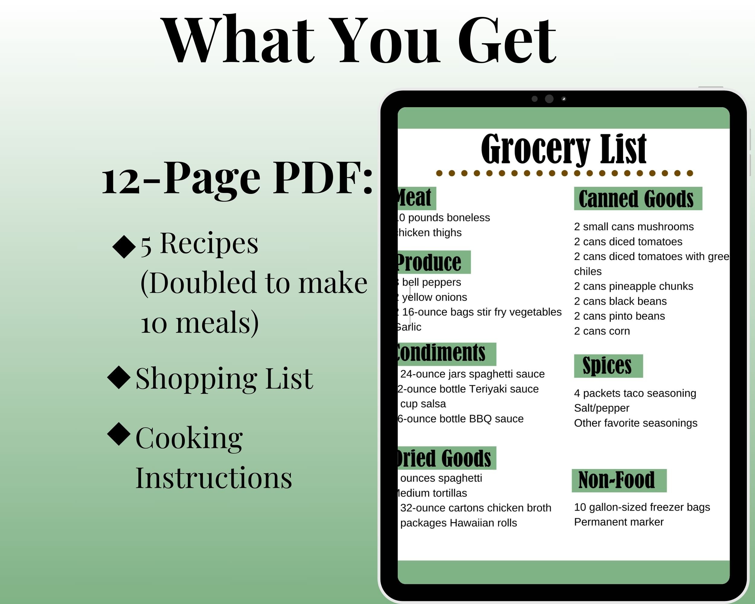 Freezer Meal Plan Aldi Dump Meal Assembly Plan Freezer Prep Meal Prep