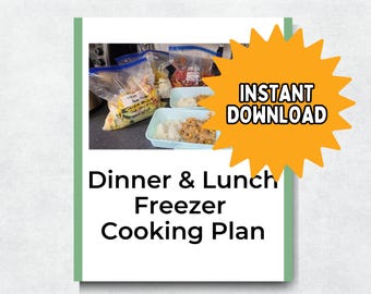 Vriezer Maaltijden Montageplan; Slowcooker Vriezer Maaltijden pdf; Voorbereiding vriezer; Meal Prep Kip Recepten; Boodschappenlijst; Direct downloaden