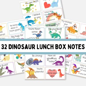 Notas sobre lancheira de dinossauro; Notas de lancheira para impressão; Piadas de Marmita; Notas da lancheira de volta às aulas; Cartões de incentivo