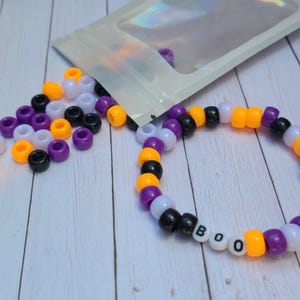Halloween Bracelet Kit; Customizable DIY Name Bracelets for Kids; Halloween Bracelet Party Favors; Halloween Gift