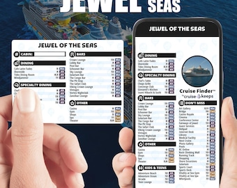 Jewel of the Seas Cruise Ship Deck Finder Cards: Phone & Printable (Digital Download)