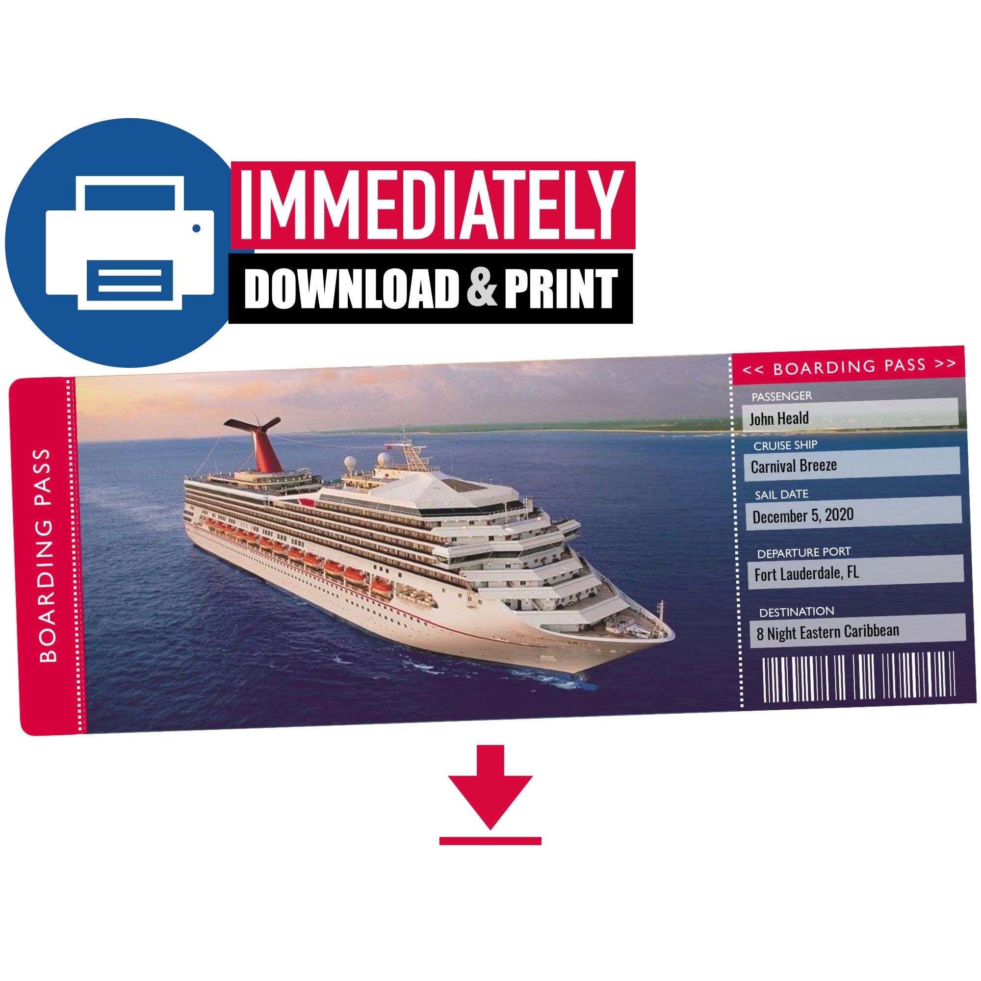 carnival cruise drink tickets