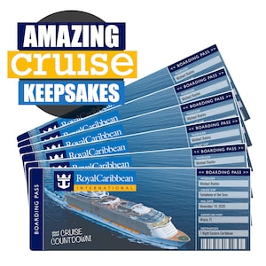 Royal Caribbean Cruise Ticket Fully Customizable Instant Download ...