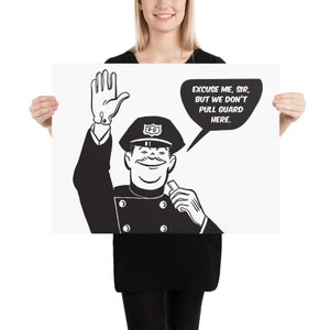 We Don&#39;t Pull Guard Here Jiu-Jitsu Art Poster Print