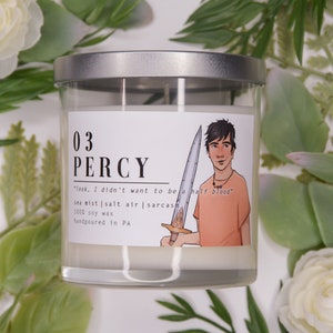 Percy Jackson | Character Inspired | 100% Soy Wax Candle