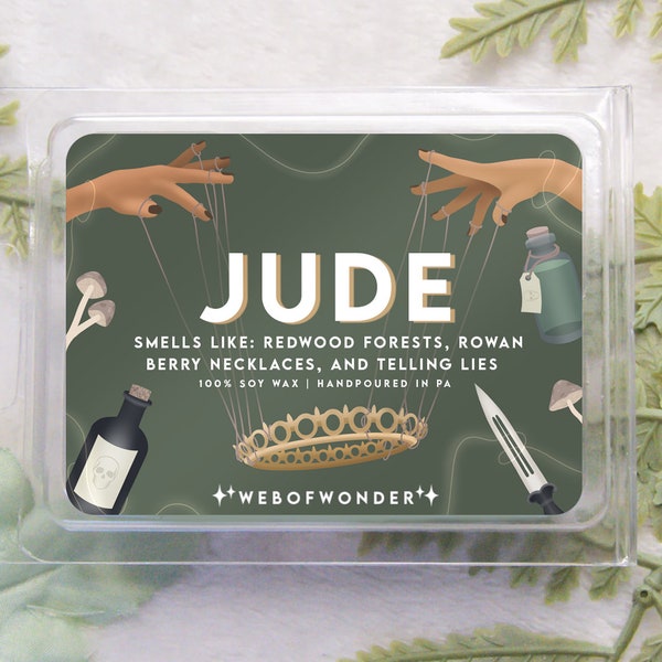 Jude | Character Inspired | 100% Soy Wax Melts | Cardan Greenbriar | Jude Duarte | The Cruel Prince | The Folk of the Air | Gift Ideas