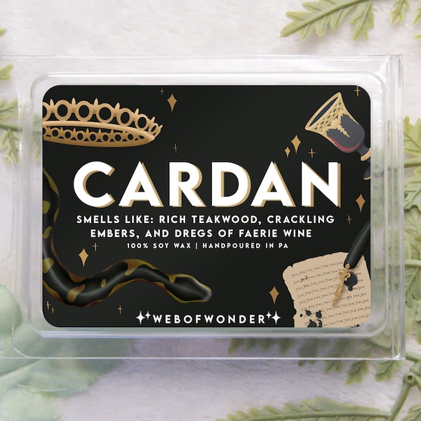 Cardan | Character Inspired | 100% Soy Wax Melts | Cardan Greenbriar | Jude Duarte | The Cruel Prince | The Folk of the Air | Gift Ideas