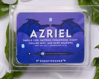 Azriel | Character Inspired | 100% Soy Wax Melts | ACOTAR | A Court of Thorns and Roses | Feyre | Cassian | Rhysand | Azriel | Gift Ideas