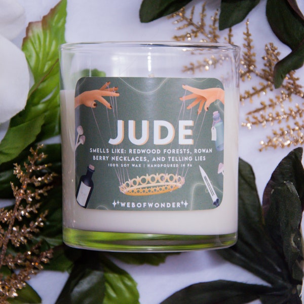 Jude | Fandom Bookish Inspired | 100% Soy Wax Candle | Cardan Greenbriar | The Cruel Prince | Jude Duarte | Folk of the Air | Bookish Gift