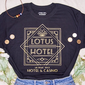 Lotus Hotel and Casino | Percy Jackson and the Olympians T Shirt | Camp Half Blood