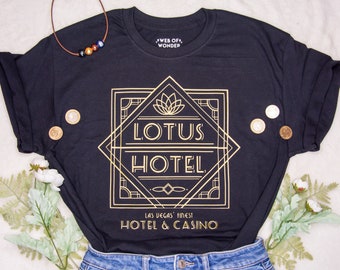 Lotus Hotel and Casino | Percy Jackson and the Olympians T Shirt | Camp Half Blood