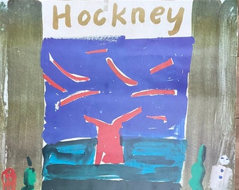 David Hockney Paints the Stage Vintage Poster Used - 40.2