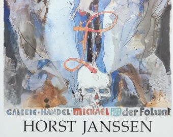 Horst Janssen Original Art Poster Monographed - 24.8