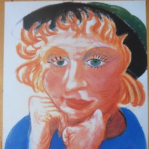 David Hockney original art poster - 16.9&quot;×28.0&quot; (43×71cm)