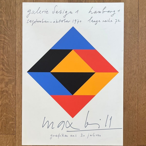 Max Bill original Art Poster