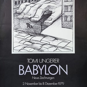 Originele kunstposter Tomi Ungerer: 14,8 x 23,0 inch (37,5 x 58,5 cm)