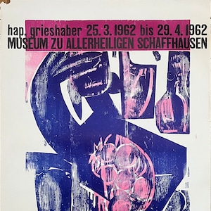 Hap Grieshaber original art poster