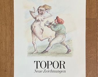 Roland Topor original art poster
