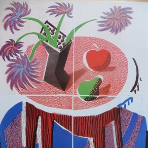 Póster artístico original de David Hockney: 42,8 x 63 cm (16,9 x 24,8 pulgadas)