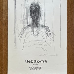 Oryginalny plakat artystyczny Alberto Giacomettiego - 16,9"×25,6" (43×65 cm)
