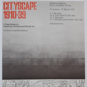 Póster original de la Real Academia de las Artes: 51 × 76 cm