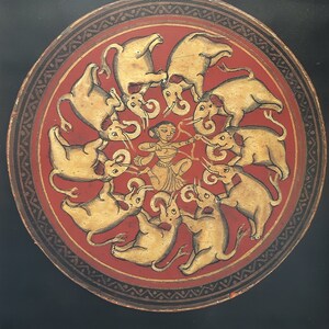 Affiche d'exposition d'art indien - 35,4"×50,4" (90×128 cm)