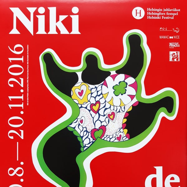 Niki de Saint Phalle art exhibition poster