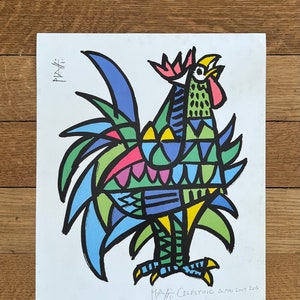 Póster original firmado por Celestio Piatti - 11,8"×16,5" (30×42 cm)