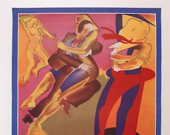 Allen Jones originele kunsttentoonstellingposter