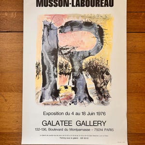 Julia Mousson-Laboureau - original exhibition poster - 17.3"×25.2" (44×64cm)