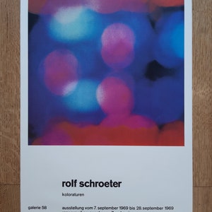 Rolf Schroeter originalkonstaffisch - 17,8"×28,5" (45,2×72,5 cm)