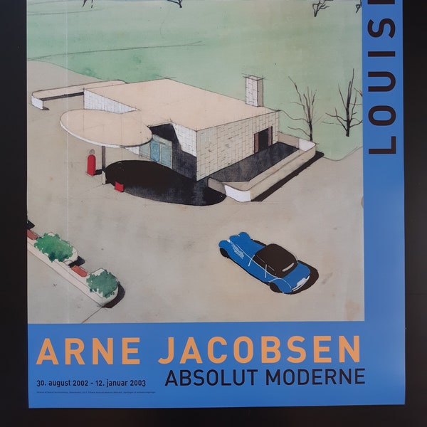 Arne Jacobsen art exhibition re-edition poster