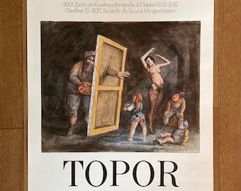 Roland Topor original art poster