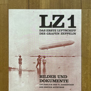 Zeppelin LZ 1 Originalkunstwerk - 23,6 &quot;× 33,1&quot; (60×84 cm)