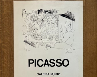 Picasso art exhibition poster - 19.7"×25.6" (50×65cm)