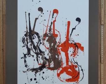 Arman Original Art Poster - 19.4
