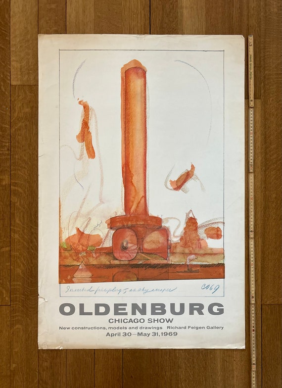 Claes Oldenburg Original Art Poster - 25.0