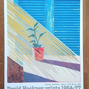 Cartel original de David Hockney The Sun