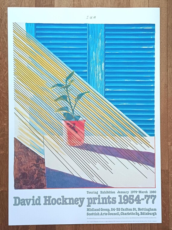 David Hockney Original Poster the Sun - 38