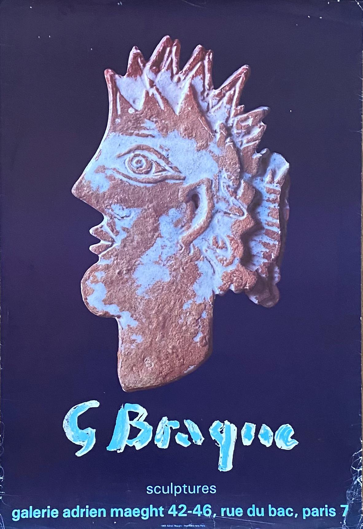 ジョルジュ・ブラックのオリジナルアート展ポスター（使用済み