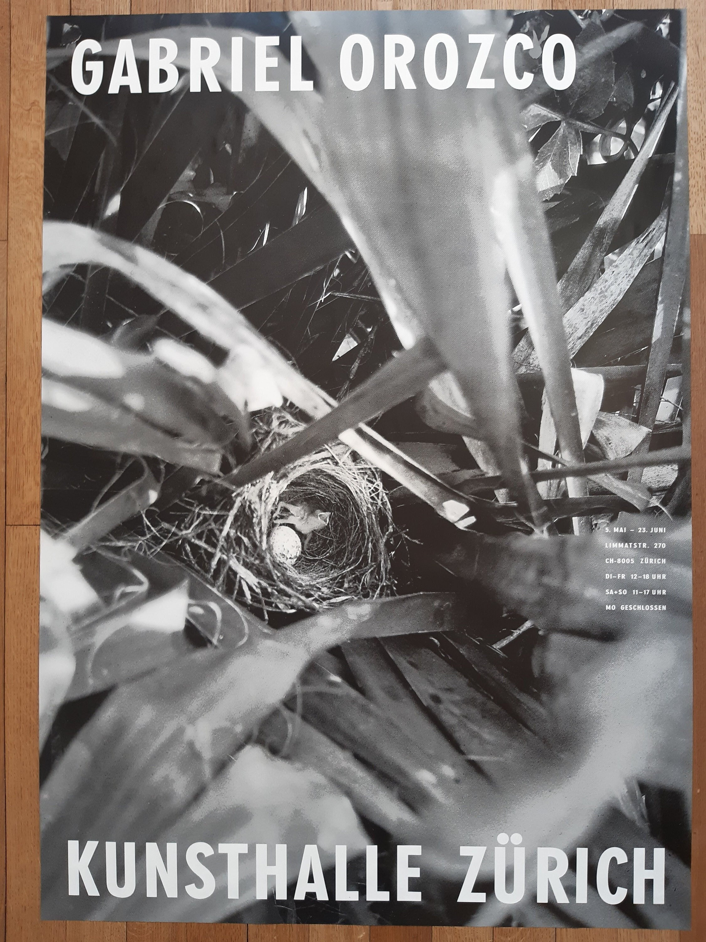 Gabriel Orozco ポスター Gabriel Orozco & poster - Kunsthalle Zurich 1996 - Saint