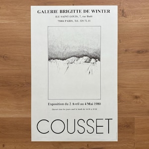 Cousset Original-Kunstausstellungsplakat - 14 "× 21,9" (35,5x55,5 cm)